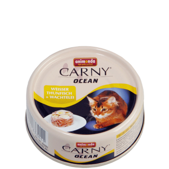 Animonda Carny Ocean white tuna quail eggs - с обезкостено филе от риба тон и пъдпъдъчи яйца, 80 гр.