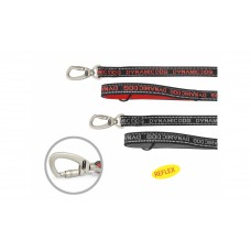 Camon Dynamic Neoprene dog leash - луксозен неопренов повод за средни, големи и гигантски породи / черен, червен / 20 мм. / 1200 мм.