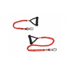 Camon Anti-shock dog leash - повод за средни и големи породи със система анти шок 65 см. / черен, червен / 