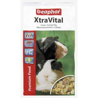 Beaphar Xtra Vital - пълноценна храна с витамин С за морски свинчета от най-високо качество 1 кг.