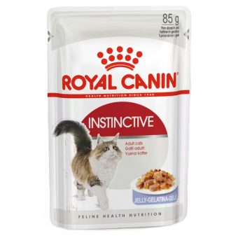 Royal Canin Instinctive in jelly - пълноценна храна за зрели котки (парченца в желе) 12x85гр.