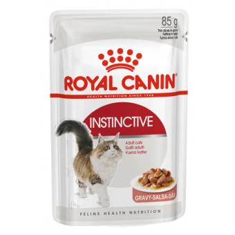 Royal Canin Instinctive in gravy - пълноценна храна за зрели котки (тънки късчета в сос)12x 85гр.