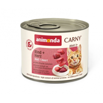 Animonda Carny Adult с телешко месо и сърца 6 х 200 гр.
