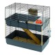 Ferplast Cage Rabbit 100 Double BLACK- клетка за зайци 99 x 51.5 x h 92 cm