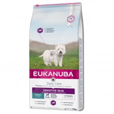 Eukanuba Daily Care Sensitive Skin - за кучета с кожни проблеми, подходяща за всички породи кучета над 12 месеца 12.кг.