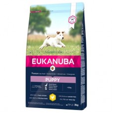 Eukanuba Puppy Chicken Small Breed - за кучета малки породи до 10 кг и възраст от 1 до 12 месеца 3 кг.
