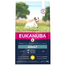 Eukanuba Dog Adult Chicken Small Breed - за кучета малки породи 1-10 кг., и възраст над 12 месеца 3 кг.