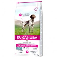Eukanuba Working & Endurance - за кучета, които имат високи натоварвания при упражнения и работа и се нуждаят от повече от енергия 15 кг.