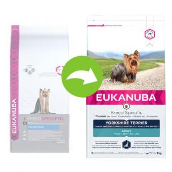 Eukanuba Adult Breed Specific Yorkshire Terrier за кучета порода йоркширски териер на възраст над 12 месеца 2 кг.