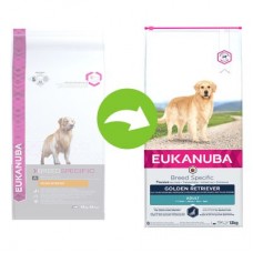 Eukanuba Adult Breed Specific Golden Retriever- за кучета порода голдън ретривер на възраст над 12 месеца  12 кг.