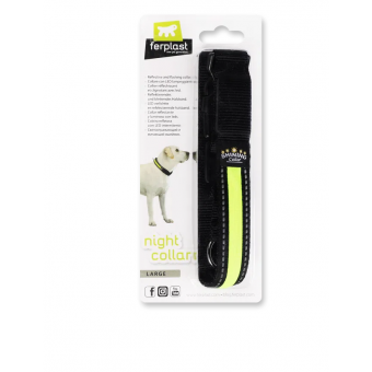 Ferplast Night Collar - светещ нашийник, за кучета