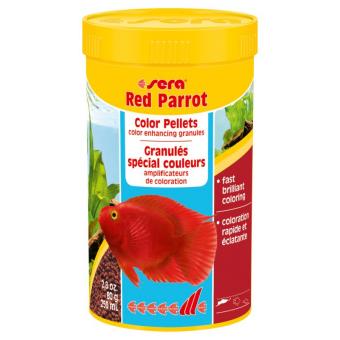 Sera red parrot - плаваща храна на гранули специално разработена за рибите папагал 1000 мл.