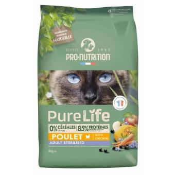 Pure Life for cats STERILIZED with Chicken 2кг - с пилешко за кастрирани котки над 1 г.