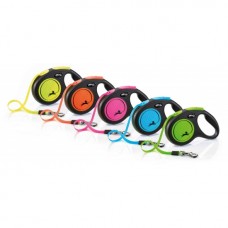 Flexi Classic Neon M - 5м лента, до 25кг - светлоотразителен