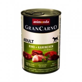 Animonda GranCarno Adult with Rabbits and Herbs - със заешко месо и горски билки 6х800 гр.