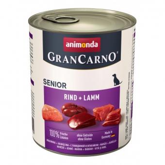 Animonda GranCarno Senior  - с говеждо и агнешко месо, за кучета над 7 години 6x800 гр.