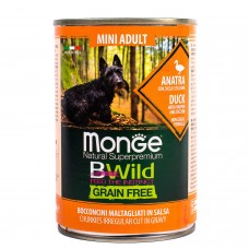 Monge Dog Bwild Grain Free Mini Adult 400 g-патица с тиква и зеленчуци Консерва 
