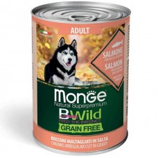 Monge Dog Bwild Grain Free Salmon 400g -сьомга с тиква и зеленчуци Консерва 