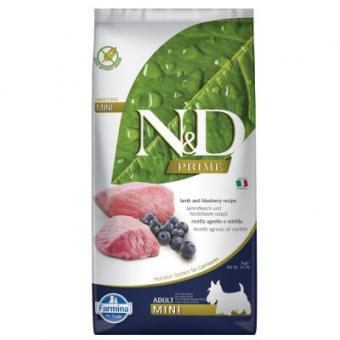 ND Prime Mini Adult - пълноценна храна с агнешко месо и боровинки, за кучета от дребни породи над 12 месеца