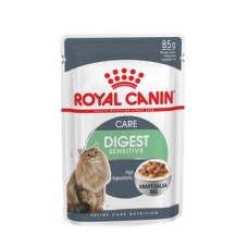 Royal Canin Digest- пълноценна храна за котки с чувствителна храносмилателна система (тънки късчета в сос)12x 85 гр.