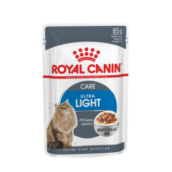 Royal Canin Light Gravy - пълноценна храна за котки склонни към напълняване (тънки късчета в сос) 12x85 гр.