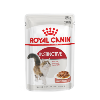 Royal Canin Instinctive in gravy - пълноценна храна за зрели котки (тънки късчета в сос) 12x85гр.