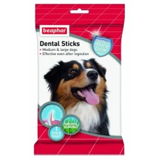 Beaphar Dental Sticks лакомства със Спирулина и зелен чай за зъбна хигиена за средни и големи породи  7 бр.