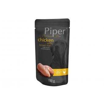 Piper Platinum Pure пилешко и кафяв ориз пауч при чувствителна храносмилателна система 10x150gr