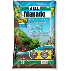 JBL Manado - натурален субстрат за филтрация на водата и подхранване растежа на растенията в аквариума 5 литра
