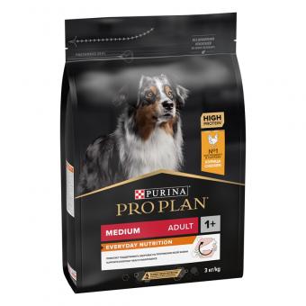 PRO PLAN Dog Medium Adult EVERYDAY NUTRITION - с пилешко месо, за кучета средни породи (10-25 кг.) над 12 месеца 14 кг