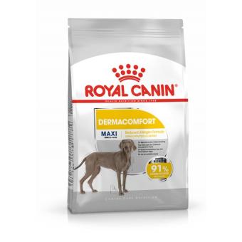 Royal Canin Maxi Dermacomfort - за зрели и възрастни кучета от едрите породи с тегло в зряла възраст между 26 и 44 кг., склонни към кожни раздразнения и сърбежи,над 15 месечна възраст 12 кг.