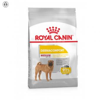 Royal Canin Medium Dermacomfort - за зрели кучета от средните породи с тегло от 11 до 25 кг., за кучета склонни към кожни раздразнения над 12 месечна възраст 12 кг.