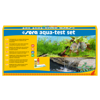 Sera aqua test set - тестове за точно определяне на: pH ( 4,5 до 9.0); GH; KH; NO2 в сладко- и соленоводни аквариуми.
