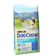 Dog Chow  Puppy Large Breed - пълноценна храна за кучета от 1 до 18 месеца, големи и гигантски породи 14 кг.