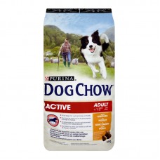 Dog Chow Chicken Аctive - пълноценна храна за активни кучета, живеещи на открито, бременни и кърмещи на възраст над 12 месеца 14 кг.