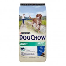 Dog Chow Light Turkey - пълноценна храна с пуешко месо, за кучета с наднормено тегло или склонни към напълняване 14 кг.