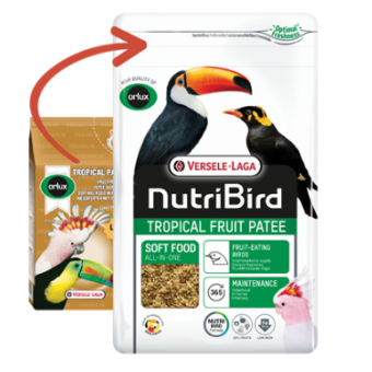 Versele Laga Orolux Tropical Fruit Patee Premium - мека пълноценна храна за всички плодоядни птици и добавка към основната храна