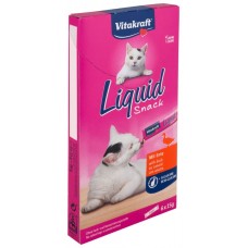 Vitakraft Cat Liquid-Snack ТЕЧЕН СНАКС ЗА КОТКИ с Патица и Бета-глюкани, 6x15 g