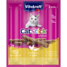 Vitakraft Cat Stick Mini с птиче месо и черен дроб 3 бр