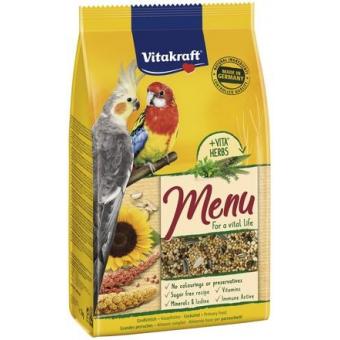 Vitakraft menu vital - пълноценна храна за средни папагали 1кг. 